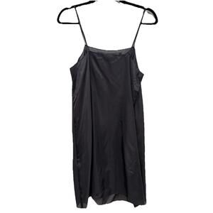 Sacai Women's Black Square Neck Sleeveless Slip Dress Size 2